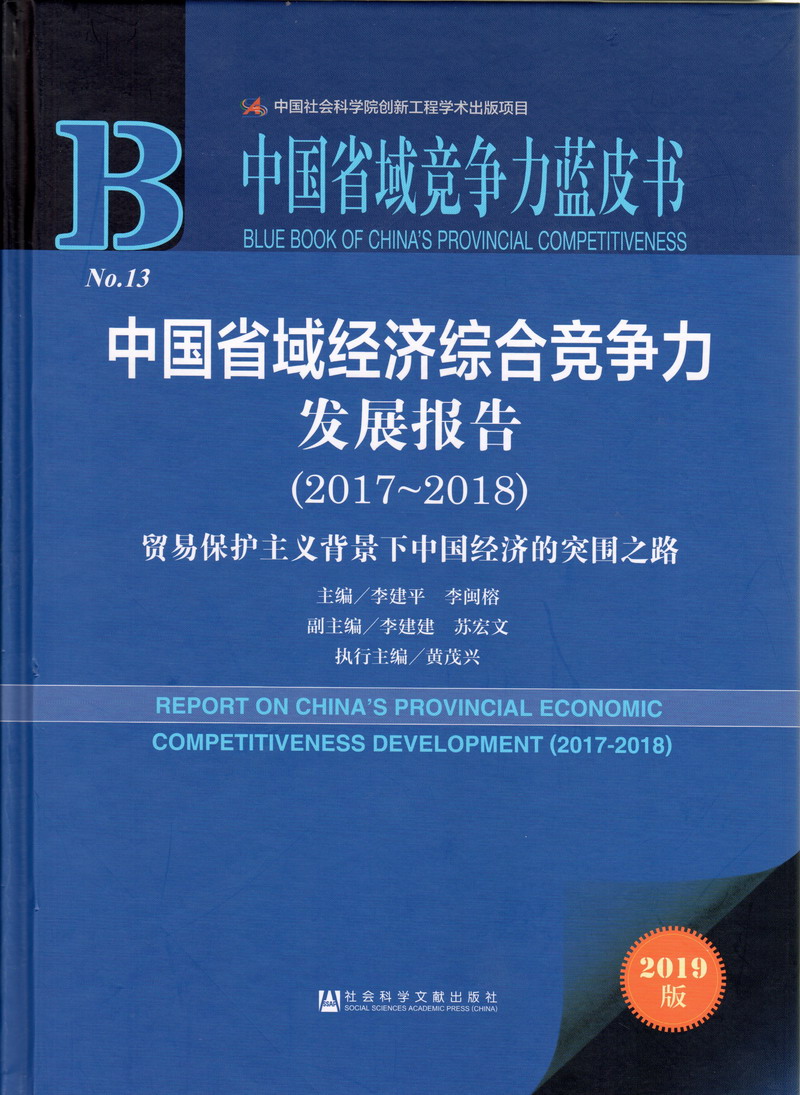 黄色抠逼软件中国省域经济综合竞争力发展报告（2017-2018）